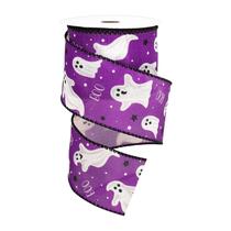 Ribbon Whaline Halloween Cute Ghost Boo roxo 2,5 cm x 10 m Ribbon Whaline Halloween Cute Ghost Boo roxo 2,5 cm x 10 m