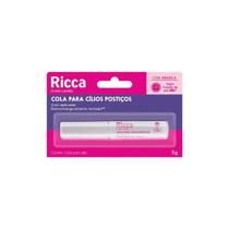 Ricca Cola Pincel 48h - Cola Para Cílios Postiços 5g