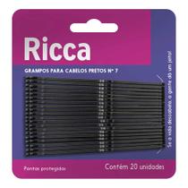 Ricca Grampo Para Cabelo Preto Nº 7