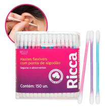 Ricca hastes flexíveis com ponta de algodão contonete
