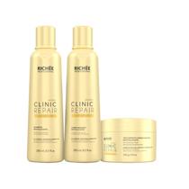 Richée Clinic Repair System Shampoo 250ml + Condicionador 250ml + Máscara 250g