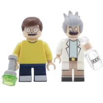 Rick And Morty Dupla De Bonecos Blocos De Montar - Mega Block Toys