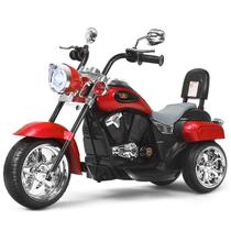 Ride on Chopper Motorcycle Costzon 6V para crianças de 3 anos ou mais, vermelha