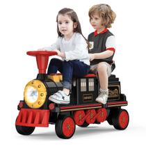 Ride On Train ANPABO de 2 lugares 12V com assento ajustável em altura Ride On Train ANPABO de 2 lugares 12V com assento ajustável em altura