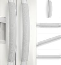Rikzor 6 piezas de Fundas Ajustables para Manijas de Refrigerador en Gris Perla