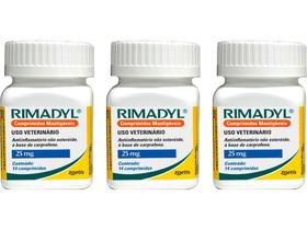 Rimadyl 25mg - 14 Comprimidos - Zoetis - 3 Unidades