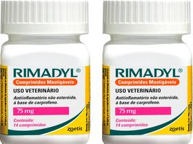 Rimadyl 75mg - 14 Comprimidos - Zoetis - 2 Unidades
