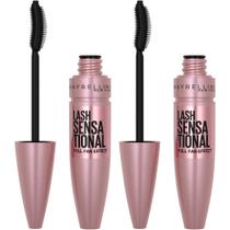 Rímel Maybelline Lash Sensational Lavável Blackest Black 2x Rímel Maybelline Lash Sensational Lavável Blackest Black 2x