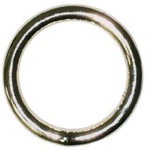 Ring Baron Grande Aço Prateado Niquelado com 3,2 cm de diâmetro
