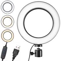 Ring Light 10 Com Suporte Celular Oberon Or-Pl10 Sem Tripé