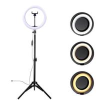 Ring Light 10 Polegadas Com Tripé de 2.10m e Suporte p/ Celular Ring Light 10 Polegadas Com Tripé de 2.10m e Suporte p/ Celular