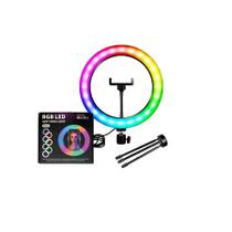 Ring Light 10 Polegadas Rgb Profissional Youtuber Makeup