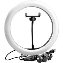 Ring Light 12 Led Usb Para Foto Vídeo Com Suporte Celular