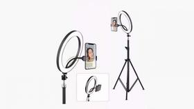 Ring Light 12 Polegadas Com Suporte de Celular e Tripé de 2.10mts