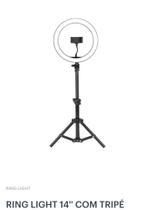 Ring light 14" Polegadas com tripé de 1,80M