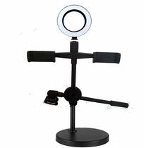 Ring Light 16cm Iluminação Led Tripé 2 Suporte P/ Celular