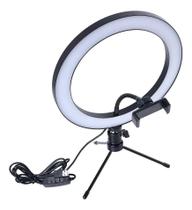 Ring Light 26 Cm + Mini Tripé Foto Video Youtuber