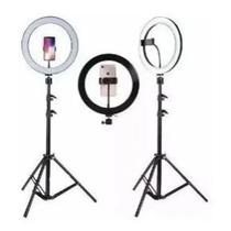 Ring Light 26 CM + Tripé 2.10 Metros Selfie