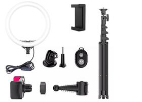 Ring Light 26Cm Luz Selfie Com Tripé Live Maquiagem Completo Ring Light 26Cm Luz Selfie Com Tripé Live Maquiagem Completo