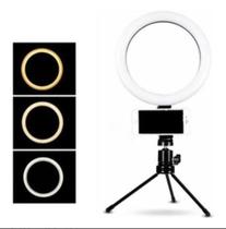 Ring Light 6 Polegadas com Tripé de Mesa Usb Led ILuminador Ring Light 6 Polegadas com Tripé de Mesa Usb Led ILuminador