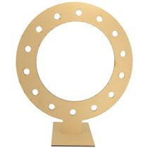 Ring Light 60cm E 12 Furos Com Moldura Mdf 6mm Madeira Ring Light 60cm E 12 Furos Com Moldura Mdf 6mm Madeira