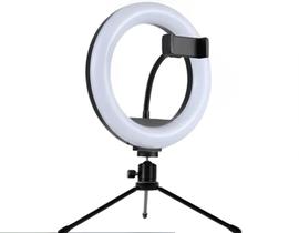 Ring Light 8 Pol 20 Cm Tripé Mesa Suporte Celular Câmeras