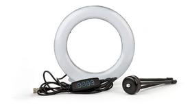 Ring Light 8 Polegadas De Mesa + Tripé Iluminador Arco De Led Ring Light 8 Polegadas De Mesa + Tripé Iluminador Arco De Led