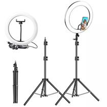 Ring Light Anel De Luz Led 12" 30cm Tripé Grande 2,1 Metros Ring Light Anel De Luz Led 12" 30cm Tripé Grande 2,1 Metros