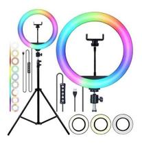 ring light anel luz tripé iluminador 10 Pol 26cm 2,10m Kit Youtuber Videos Selfie