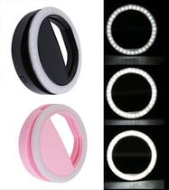 Ring Light Celular Anel Led Flash Selfie Recarregável RPO Kit C/ 2 - Imporiente
