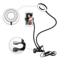 Ring Light com Suporte Articulável de Mesa 6 Polegadas 6 Polegadas Iluminador De Led