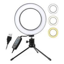 Ring light com suporte e 8 polegadas