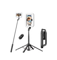 RING LIGHT COM TRIPE BLUETOOTH 5.2 - TOMATE MZP-306 - Suporte Tripé Ajustável