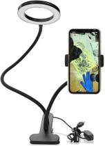 Ring Light Completo Articulado Suporte Celular Maquiagem Live Controle Ring Light Completo Articulado Suporte Celular Maquiagem Live Controle