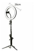 Ring Light Completo Iluminador 26cm + Tripé 2metros Entrega