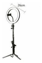 Ring Light Completo Iluminador 26cm + Tripé 2metros Entrega