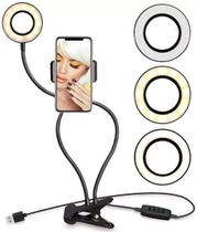 Ring Light Completo Suporte Celular Maguiagem Live Stream