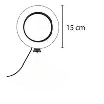 ring light de mesa 6 polegadas com Mini tripé diâmetro 15 cm 3 tons de cores