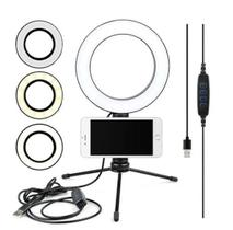 Ring Light de Mesa Blogueira Portátil Luminária De Led 6 Polegadas + Tripé De 16 Cm Right Ring Light de Mesa Blogueira Portátil Luminária De Led 6 Polegadas + Tripé De 16 Cm Right