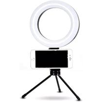 Ring Light De Mesa Iluminador De Led Tripé 6 Polegadas - QG DOS PRODUTOS