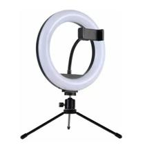 Ring Light De Mesa Iluminador De Led Tripé 8 Polegadas com S