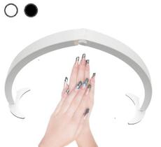 Ring Light Dobrável Branco 40w Meia Lua Manicure Nail designer C/ Nf