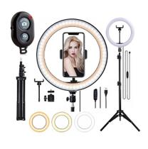 Ring Light Foto Filmagem Youtube Profissional 18w Tripé2,1m Ring Light Foto Filmagem Youtube Profissional 18w Tripé2,1m