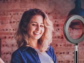 Ring Light Grande Colorido 17 Modos De Cores Com Tripé Rgb26