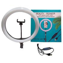 Ring Light Iluminador 12 Polegadas Suporte Celular Led Rbg