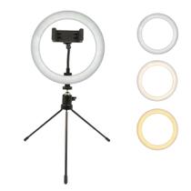 Ring Light Iluminador 8" Polegada Mesa Portátil Com Suporte Flexível Tik Tok Youtube