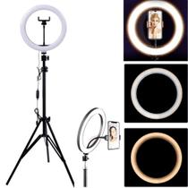 Ring Light Iluminador Anel Luz Led Selfie Mak Tripé Tb1316