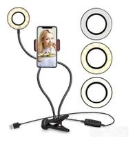 Ring Light Iluminador Circulo Led De Mesa Com Clip On 360