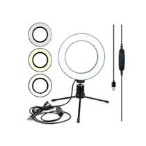 Ring Light Iluminador Led 6 Polegadas 16cm Para Maquagem Top
