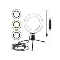 Ring Light Iluminador Led 6 Polegadas 16cm Para Maquagem Top Ring Light Iluminador Led 6 Polegadas 16cm Para Maquagem Top